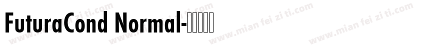 FuturaCond Normal字体转换